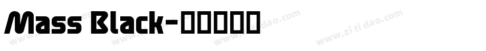 Mass Black字体转换